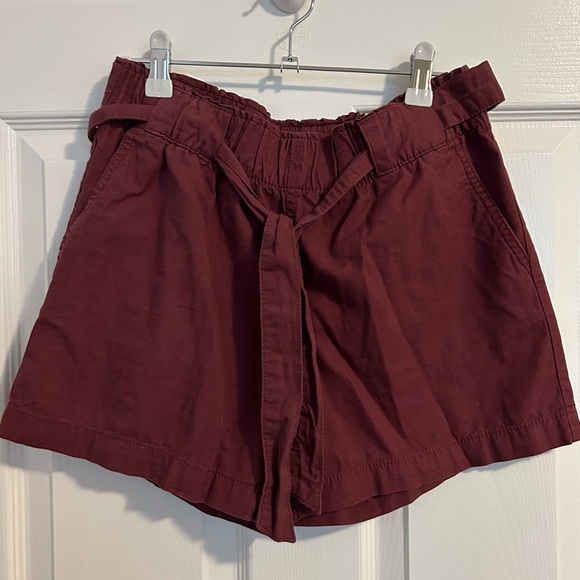 Burgandy tie shorts - Picture 1 of 3